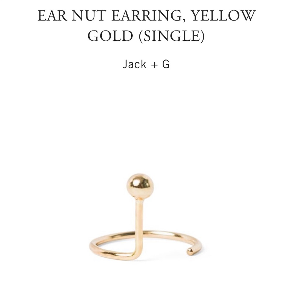 Catbird EAR NUT EARRING, YELLOW GOLD 14K (pair)